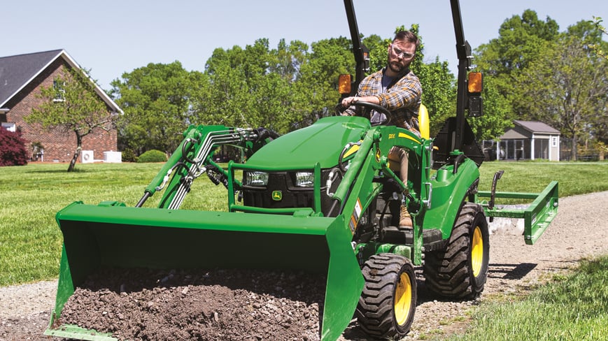 john deere lawn tractor vs compact tractor