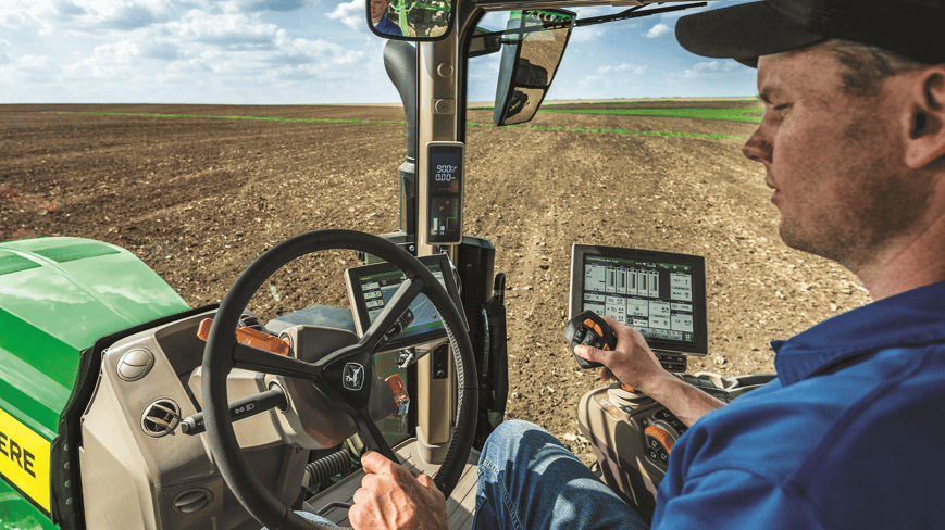 Precision Ag being utilized in a field